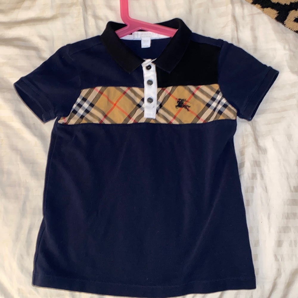 Children size 6Y authentic Burberry polo shirt